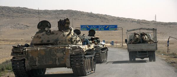 Militaires syriens dans la région de Palmyre - Sputnik Afrique