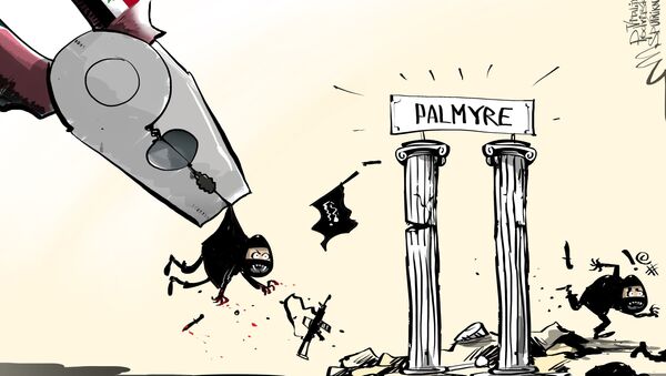 Bataille pour Palmyre : la partie historique reprise par l'armée - Sputnik Afrique