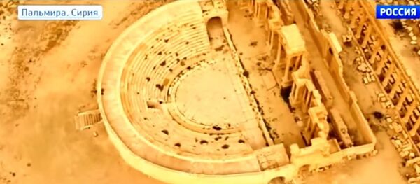 L’opérateur Alexandre Pushin a filmé Palmyre depuis le ciel. - Sputnik Afrique