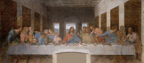 La Cène par Léonard de Vinci (1495-1498), église Santa Maria delle Grazie de Milan - Sputnik Afrique