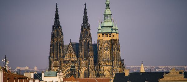 Prague: des chauffeurs de taxi bloquent les rues en signe de protestation contre Uber - Sputnik Afrique