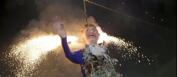 effigie de Donald Trump - Sputnik Afrique