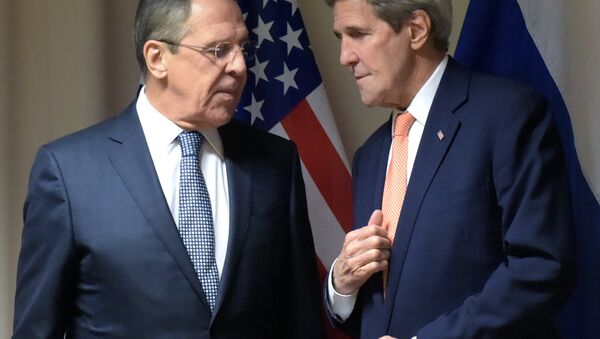 Russian Foreign Affairs' Minister Sergei Lavrov's meeting with U.S. Secretary of State John Kerry - Sputnik Afrique