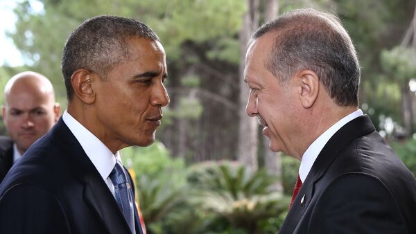 Barack Obama et Recep Tayyip Erdogan - Sputnik Afrique