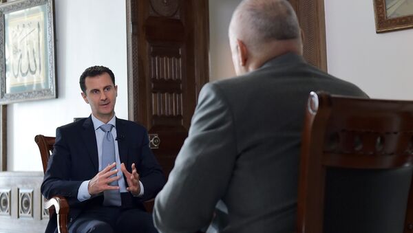 Интервью президента Сирии Б. Асада гендиректору МИА Россия сегодня Д. Киселеву - Sputnik Afrique