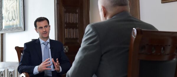 Интервью президента Сирии Б. Асада гендиректору МИА Россия сегодня Д. Киселеву - Sputnik Afrique