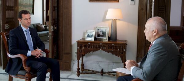 Le président syrien Bachar el-Assad donne une interview à Sputnik - Sputnik Afrique