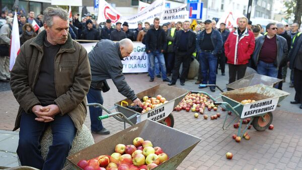Une protestation des fermiers polonais à Varsovie - Sputnik Afrique