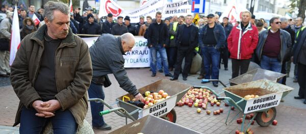 Une protestation des fermiers polonais à Varsovie - Sputnik Afrique