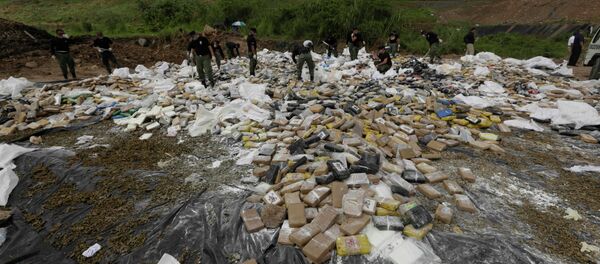 Cocaïne pour être brûlé à la périphérie de la ville de Panama - Sputnik Afrique