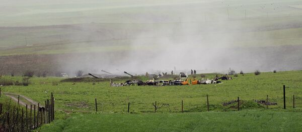 Situation dans la zone du conflit du Karabakh Situation dans la zone du conflit du Karabakh - Sputnik Afrique