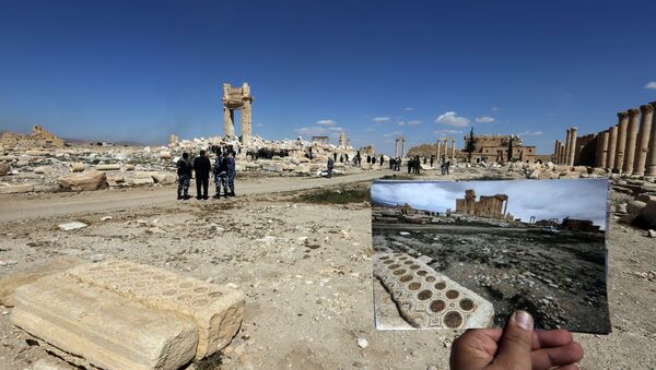Les ruines du Temple de Bêl à Palmyre - Sputnik Afrique