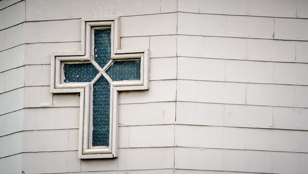 Une fenêtre de l'église Sainte-Marie à Nashville - Sputnik Afrique