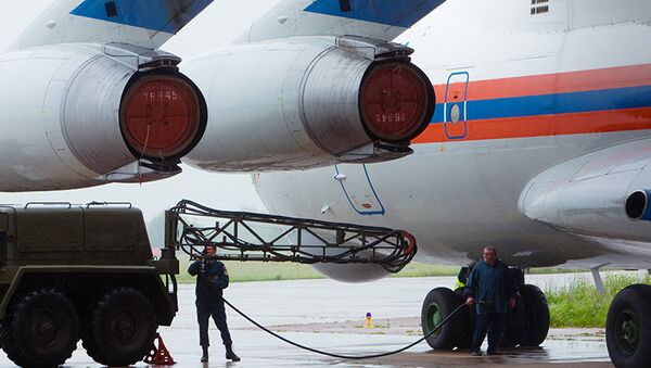 Des avions russes déposent 4 t d'aide humanitaire dans la province de Damas - Sputnik Afrique
