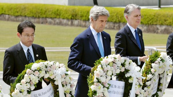 Le secrétaire d'Etat américain John Kerry à Hiroshima - Sputnik Afrique