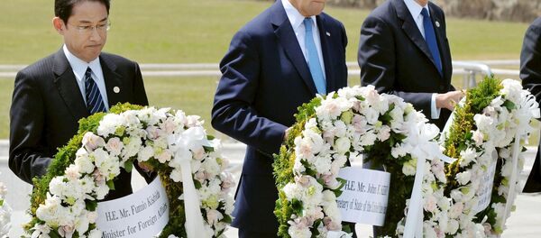 Le secrétaire d'Etat américain John Kerry à Hiroshima - Sputnik Afrique
