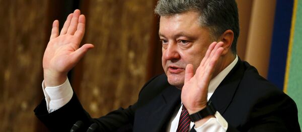 Le président ukrainien Piotr Porochenko - Sputnik Afrique