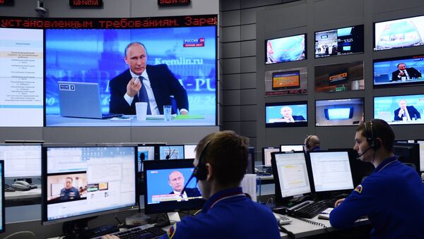 Трансляция Прямой линии с Владимиром Путиным - Sputnik Afrique