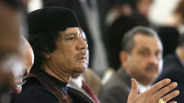Leader of the Socialist People's Libyan Arab Jamahiriya Muammar Gaddafi - Sputnik Afrique