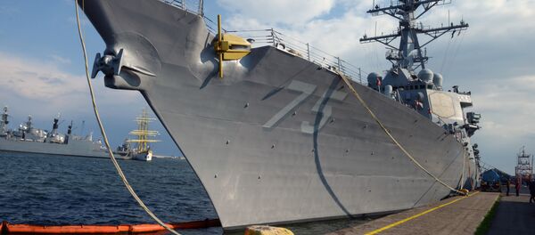 The USS Destroyer Donald Cook is seen at the Constanta shipyard in the Romanian Black Sea port of Constanta, on April 14, 2014 - Sputnik Afrique