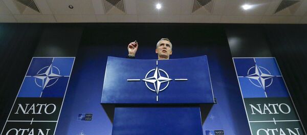 NATO Secretary-General Jens Stoltenberg holds a news conference during a meeting of the NATO foreign affairs ministers at the Alliance headquarters in Brussels - Sputnik Afrique