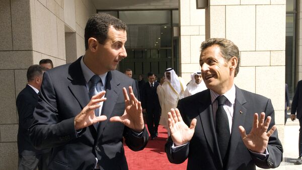Assad et Sarkozy - Sputnik Afrique
