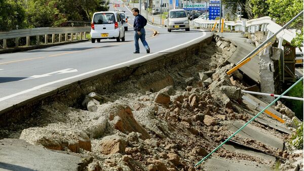 Les conséquences du tremblement de terre dans la préfecture de Kumamoto - Sputnik Afrique