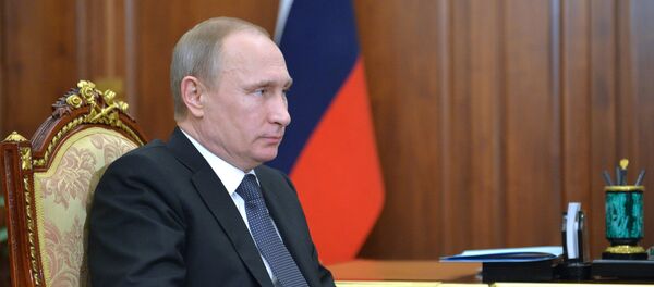 Президент РФ В. Путин встретился с главой банка ВТБ А. Костиным Президент РФ В. Путин встретился с главой банка ВТБ А. Костиным - Sputnik Afrique