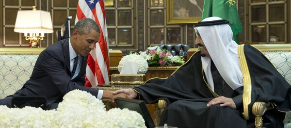 Barack Obama et le roi d'Arabie saoudite Salman bin Abdul Aziz - Sputnik Afrique