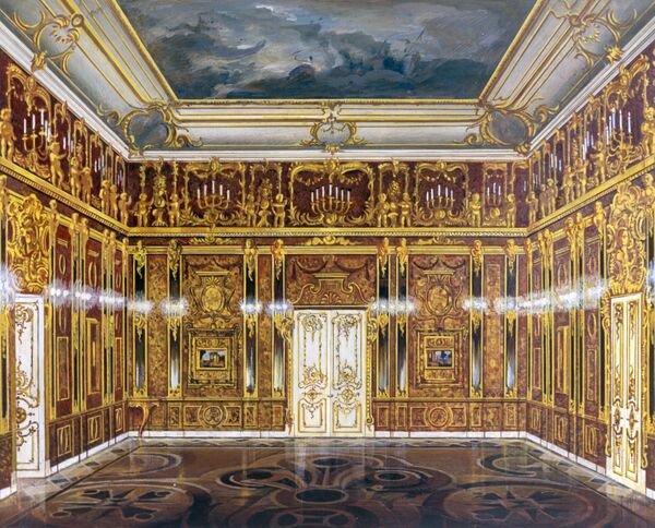 La reproduction de la Chambre d'ambre La reproduction de la Chambre d'ambre - Sputnik Afrique