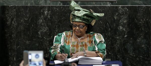 Edna Molewa, ministre sud-africaine des affaires environnementales Edna Molewa, ministre sud-africaine des affaires environnementales - Sputnik Afrique