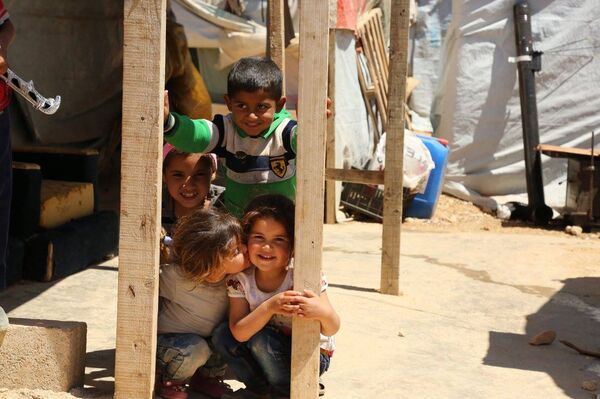 Des enfants syriens au centre d'accueil libanais  - Sputnik Afrique
