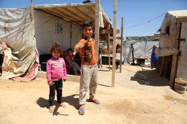 Des enfants syriens au centre d'accueil libanais  - Sputnik Afrique