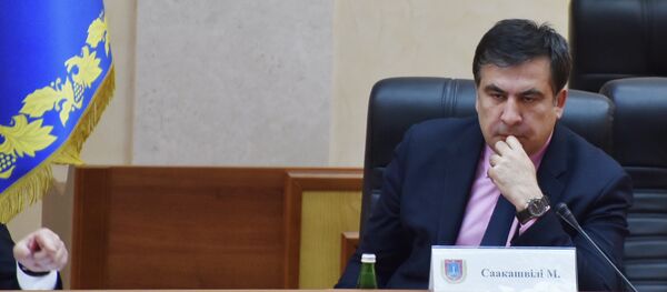 Der Gouverneur des ukrainischen Gebiets Odessa, Georgiens Ex-Präsident Michail Saakaschwili Der Gouverneur des ukrainischen Gebiets Odessa, Georgiens Ex-Präsident Michail Saakaschwili - Sputnik Afrique