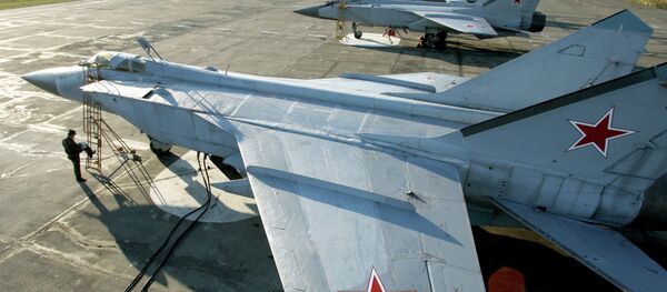 Le chasseur MiG-31 russe de la Flotte Pacifique de la Russie - Sputnik Afrique