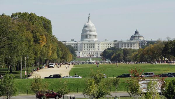 The United States Capitol, the meeting place of the US Congress in Washington, DC The Capitol's foundation stone was laid by George Washington on September 18, 1793 - Sputnik Afrique