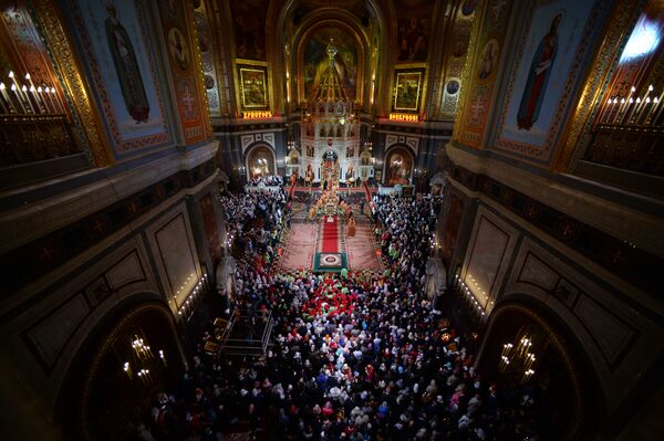 La célébration de la Pâques orthodoxe à Moscou - Sputnik Afrique