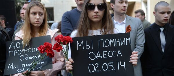 Une action de commémoration de la tragédie d'Odessa - Sputnik Afrique