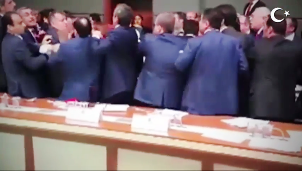 Le parlement turc transformé en ring de boxe [VIDEO] - Sputnik Afrique