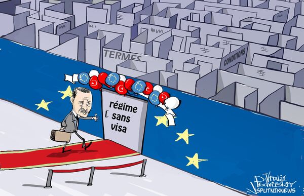 La Commission européenne recommande d'exempter les Turcs de visas - Sputnik Afrique