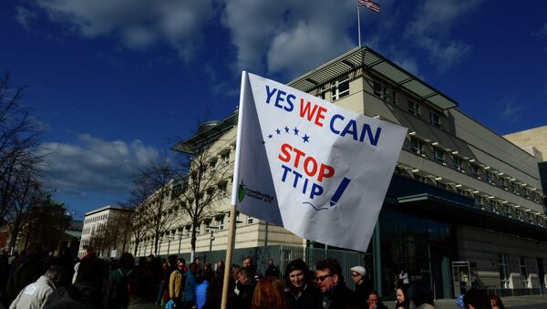 Manifestation anti-TTIP à  Berlin - Sputnik Afrique