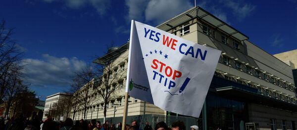 Manifestation anti-TTIP à  Berlin - Sputnik Afrique