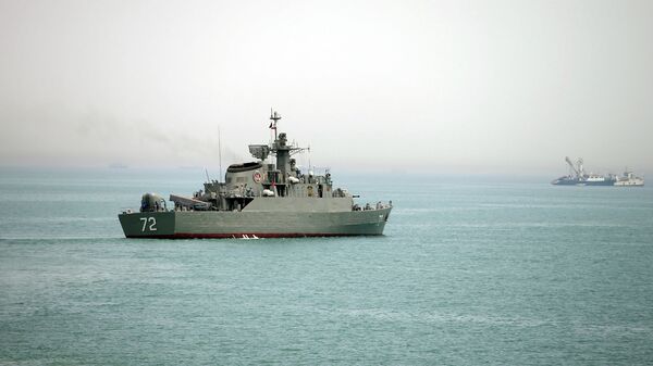 Le navire iranien Alborz dans le détroit d'Ormuz (archive photo) - Sputnik Afrique