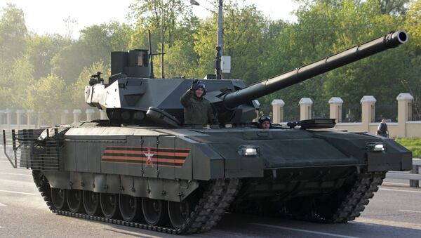 T-14 Armata. Répétition du défilé de la Victoire, Moscou - Sputnik Afrique