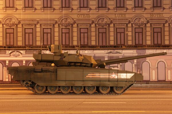 Char de quatrième génération T-14 Armata. Répétition du défilé de la Victoire, Moscou - Sputnik Afrique