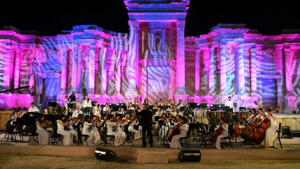 Концерт в Пальмире в память о погибших борцах за независимость Сирии - Sputnik Afrique