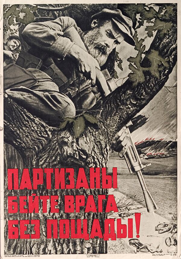 Une affiche de Kukryniksy Pas de pitié pour l'ennemi!' - Sputnik Afrique