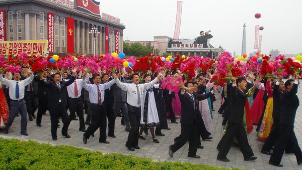La démonstration dans les rues de Pyongyang - Sputnik Afrique