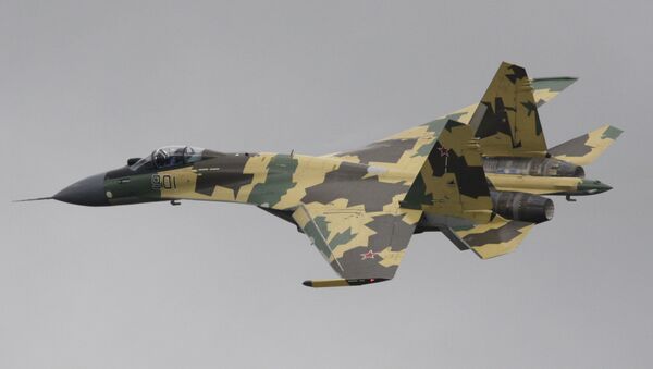 Un Sukhoi Su-35S, chasseur multirôle ultramanœuvrable russe de génération 4++ - Sputnik Afrique