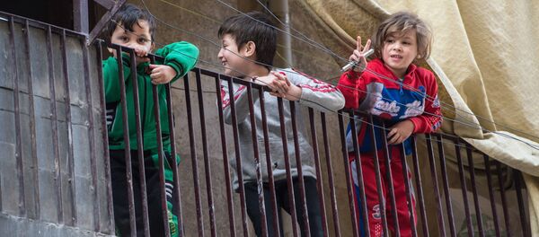 Des enfants syriens à Alep - Sputnik Afrique